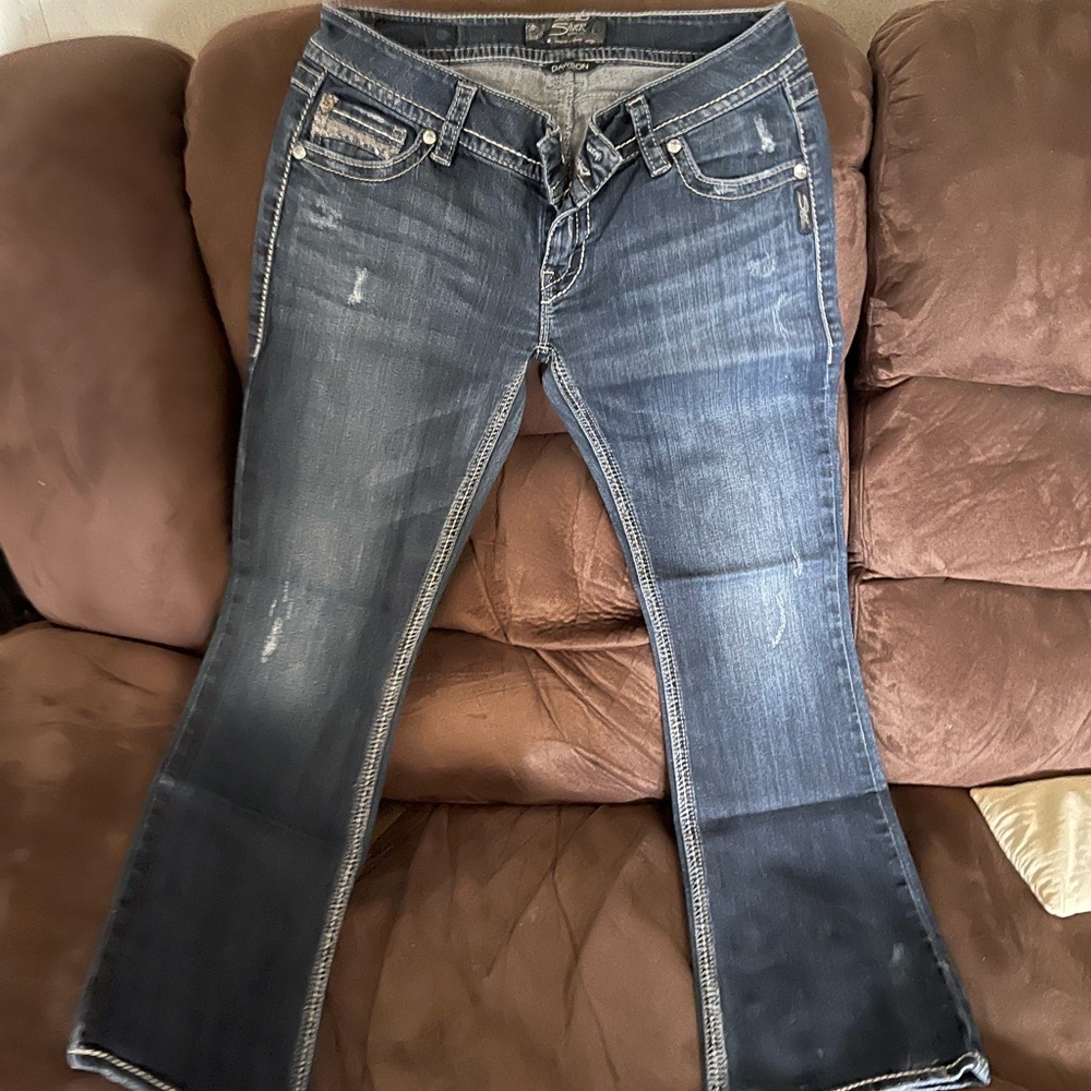 Silver jeans like new condition